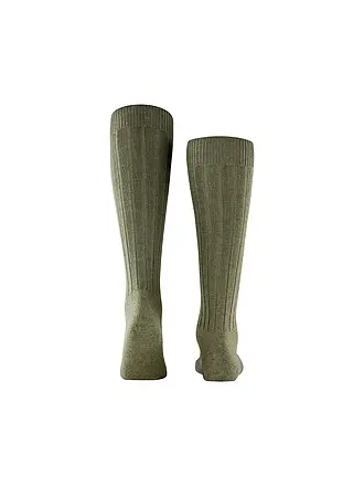 FALKE | Chaussettes TEPPICH IM SCHUH anthracite mel. | dunkelgrün